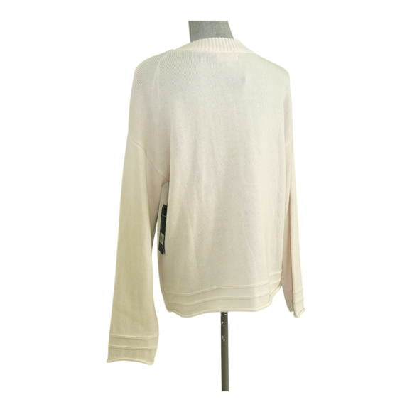 Life Is Good Cotton Blend "Strawberry" Cream Knit Pullover Sweater S - Picture 4 of 8